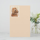 Papeterie Anglais Cocker Peinture Espagnole - Art Chien orig (Debout devant)