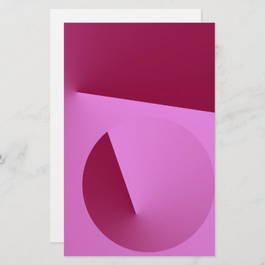 Papeterie Angle rose (Devant / Derrière)