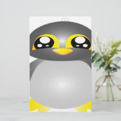 Papeterie animal de pingouin drôle mignon (Debout devant)