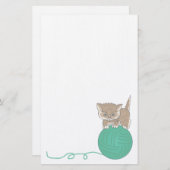 Papeterie Animal Kitten Amateurs d'animaux de compagnie pape (Devant / Derrière)