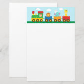 Papeterie Animaux Mignons Colorés Train pour Enfants (Devant / Derrière)