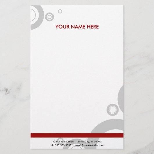 Papeterie anneaux rouges (Devant)