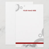 Papeterie anneaux rouges (Devant / Derrière)