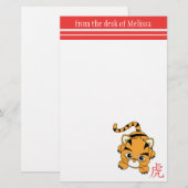 Papeterie Année de la croûte tigre (Devant / Derrière)