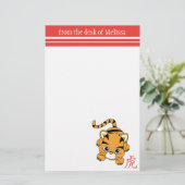 Papeterie Année de la croûte tigre (Debout devant)