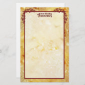 Papeterie Anniversaire d'or 2 (Devant / Derrière)