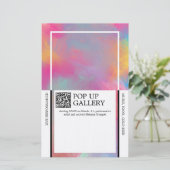 Papeterie Annonce de galerie éphémère (Debout devant)