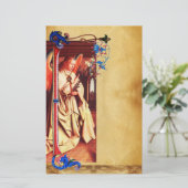 PAPETERIE ANNONCIATION ANGEL FLORENTINE PARCHEMENT FLORAL FL (Debout devant)