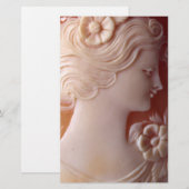 Papeterie Antique Cameo (Devant / Derrière)