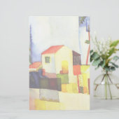 Papeterie Août Macke Bright House aquarelle peinture (Debout devant)