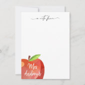 Papeterie Apple personnalisée | Cartes de notes po (Devant)