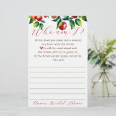 Papeterie Apple Qui suis je jeu de douche nuptiale (Debout devant)