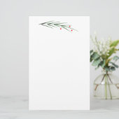 Papeterie Aquarelle aiguilles de pin et baies (Debout devant)