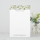 Papeterie Aquarelle Blanc Faisée & Foliage (Debout devant)