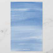 Papeterie Aquarelle Bleu Bleu Bouton (Dos)