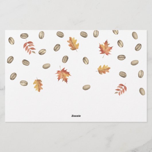 Papeterie Aquarelle Citrouille Café Qui suis-je jeu (Dos)