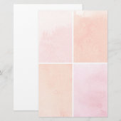 Papeterie aquarelle colorée (Devant / Derrière)