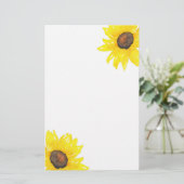 Papeterie Aquarelle de tournesol (Debout devant)