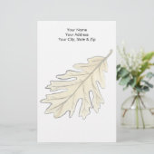 Papeterie Aquarelle feuille chêne (Debout devant)