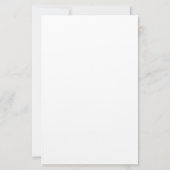 Papeterie Aquarelle fleurs bleues blanches (Dos)