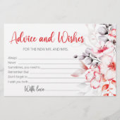 Papeterie Aquarelle Fleurs Conseils et souhaits Fête des mar (Devant)