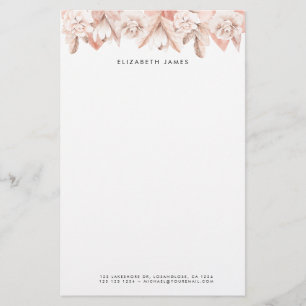Papeterie Aquarelle Fleurs Roses Roses Roses Rouges Personna