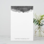 Papeterie Aquarelle minimaliste moderne gris (Debout devant)