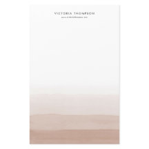 Aquarelle moderne Brown Ombre personnalisé