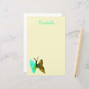 Papeterie Aquarelle papillon aqua joli
