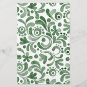 Papeterie Aquarelle Topiaire Monogrammé (Dos)