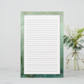 Papeterie Aquarelle verte contemporaine (Debout devant)