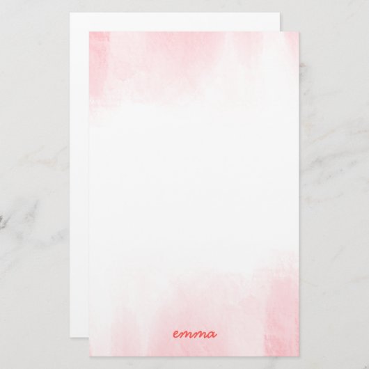 Papeterie Aquarelle Wisp (Devant / Derrière)