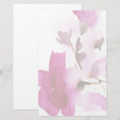 Papeterie Aquarelles florales Abstraites 4 (Devant / Derrière)