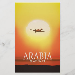 Papeterie Arabie "Voyagez par avion"