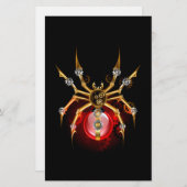 Papeterie Araignée en vapeur noire (Devant / Derrière)