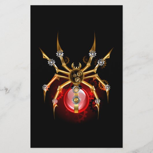 Papeterie Araignée en vapeur noire (Devant)