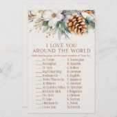 Papeterie Arbre À Pins Autour Du Jeu De La Fête des mariées  (Devant / Derrière)