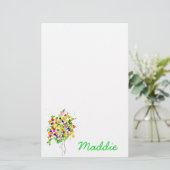 Papeterie Arbre abstrait couleur aquarelle (Debout devant)