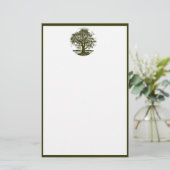 Papeterie Arbre de chêne stationnaire (Debout devant)
