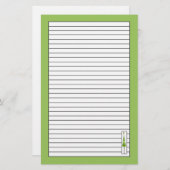 Papeterie Arbre de Noël Dessin de chaux Liner Vert (Devant / Derrière)