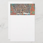 Papeterie Arbre de vie avec oiseaux (Devant / Derrière)