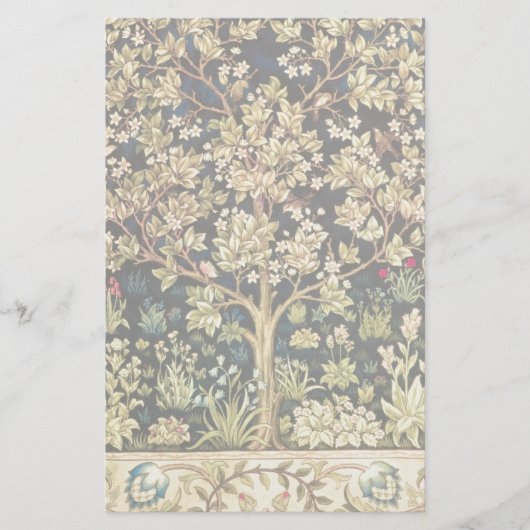 Papeterie Arbre de William Morris de Pre-Raphaelite de cru (Devant)