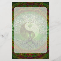 Arbre de Yin Yang de vert de la vie