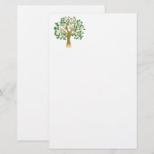 Papeterie Arbre doré (Devant / Derrière)