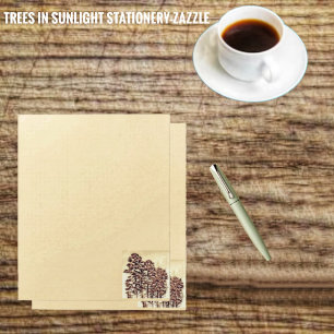 Papeterie Arbres au soleil 