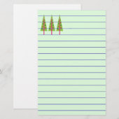Papeterie Arbres de Noël (Devant / Derrière)