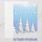 Papeterie Arbres de Noël (Devant / Derrière)