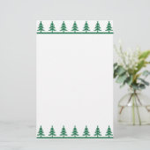 Papeterie Arbres motifs de Noël (Debout devant)