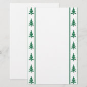 Papeterie Arbres motifs de Noël (Devant / Derrière)