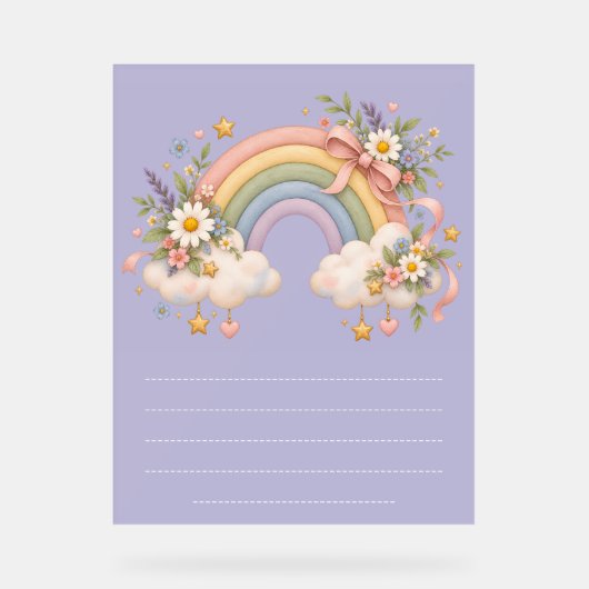 Papeterie Arc-en-ciel Pastel (Recto)